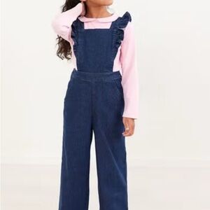 Hanna Andersson Blue Denim Overalls size 10